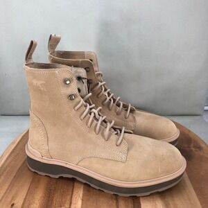 Sorel Mens Hi-Line Lace Up Boots Tan Suede Waterproof NM4804-262 Size 9